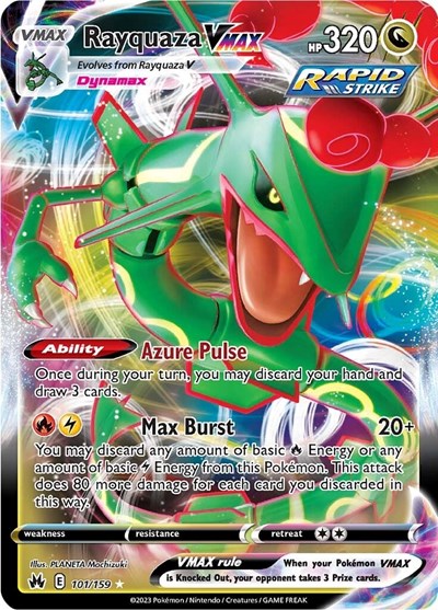 Rayquaza VMAX (101) (Crown Zenith) Near Mint Holofoil