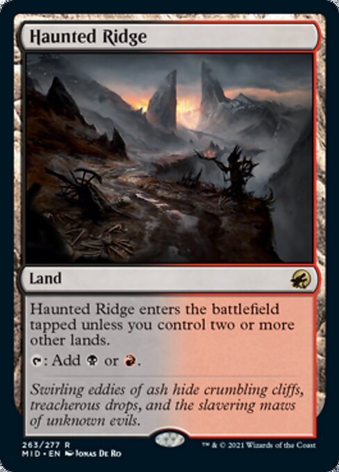 Haunted Ridge (Innistrad: Midnight Hunt) Near Mint Foil - Nick Nack's Full Frontal Attack
