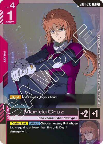Marida Cruz (Newtype Rising) Near Mint Holofoil