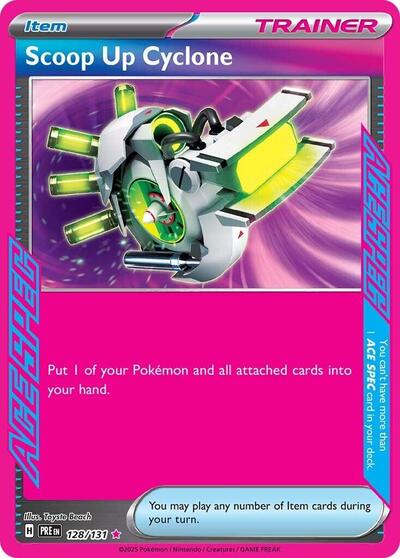 Scoop Up Cyclone (SV: Prismatic Evolutions) Near Mint Holofoil - Nick Nack's Full Frontal Attack