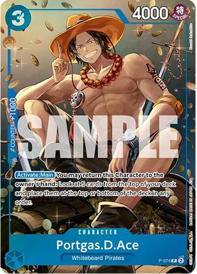 Portgas.D.Ace (Tin Pack Set Vol. 2) (One Piece Promotion Cards) Near Mint Foil