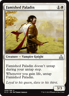 Famished Paladin (Rivals of Ixalan) Near Mint - Nick Nack's Full Frontal Attack