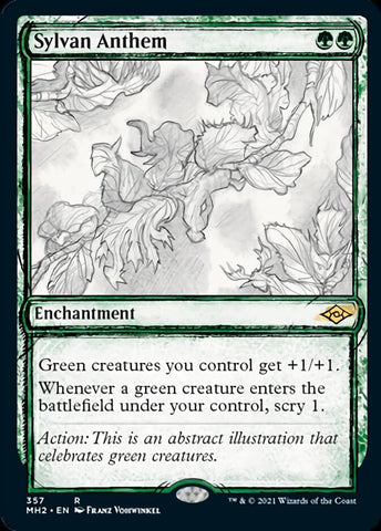 Sylvan Anthem (boceto) [Modern Horizons 2] 