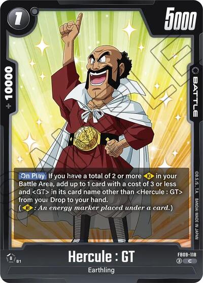 Hercule : GT (Dual Evolution) Near Mint - Nick Nack's Full Frontal Attack