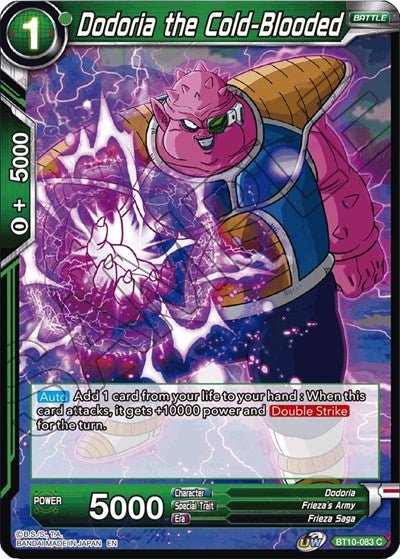 Dodoria the Cold-Blooded (Rise of the Unison Warrior) Near Mint - Nick Nack's Full Frontal Attack