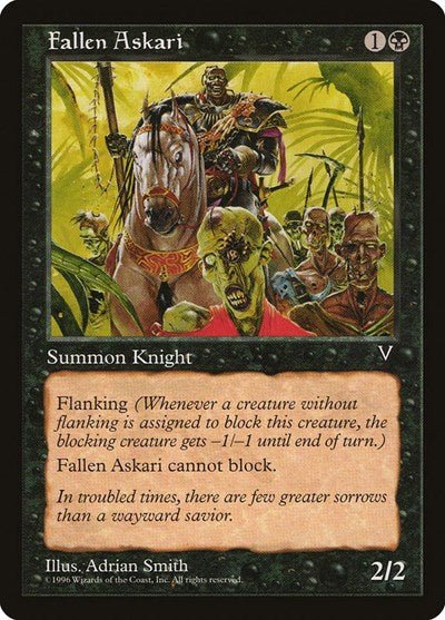 Fallen Askari (Visions) Light Play - Nick Nack's Full Frontal Attack