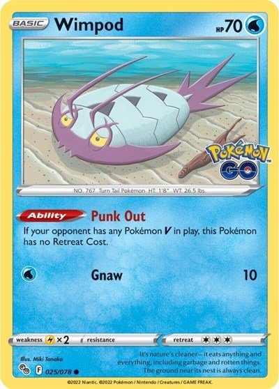 Wimpod (Pokemon GO) Near Mint - Nick Nack's Full Frontal Attack