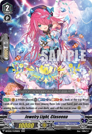 Jewelry Light, Claseena (Hot Stamped) (BSF2022/VGP01SEN 2022) [Bushiroad Event Cards]