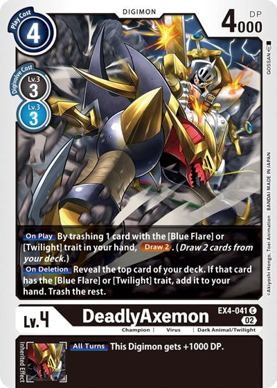 DeadlyAxemon (Alternative Being Booster) Near Mint