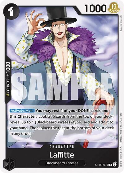 Laffitte (Reprint) (Starter Deck 27: BLACK Marshall.D.Teach) Near Mint - Nick Nack's Full Frontal Attack
