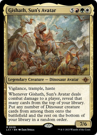 Gishath, Sun's Avatar (Promo Pack: The Lost Caverns of Ixalan) Near Mint Foil