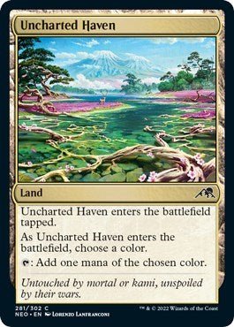 Uncharted Haven (Kamigawa: Neon Dynasty) Near Mint - Nick Nack's Full Frontal Attack