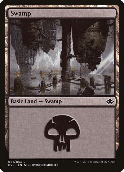 Swamp (61) (Garruk vs Liliana) (Duel Decks: Anthology) Near Mint - Nick Nack's Full Frontal Attack