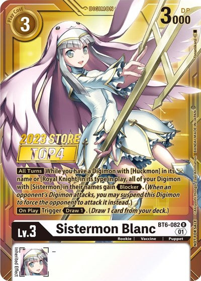 Sistermon Blanc (2023 Store Top 4) (Double Diamond) Near Mint Foil