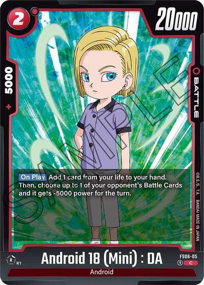 Android 18 (Mini) : DA (Starter Deck 6: Son Goku (Mini)) Near Mint