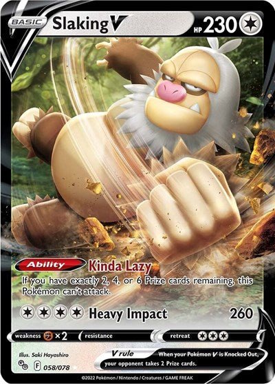 Slaking V (Pokemon GO) Near Mint Holofoil