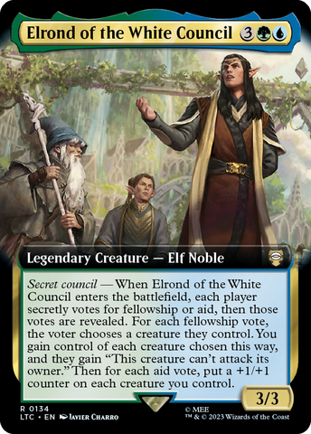 Elrond of the White Council (Extended Art) [The Lord of the Rings: Tales of Middle-Earth Commander]