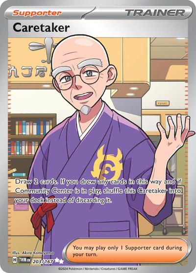 Caretaker - 203 (SV06: Twilight Masquerade) Near Mint Holofoil