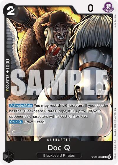 Doc Q (Reprint) (Starter Deck 27: BLACK Marshall.D.Teach) Near Mint - Nick Nack's Full Frontal Attack
