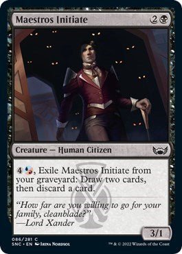 Maestros Initiate (Streets of New Capenna) Near Mint - Nick Nack's Full Frontal Attack