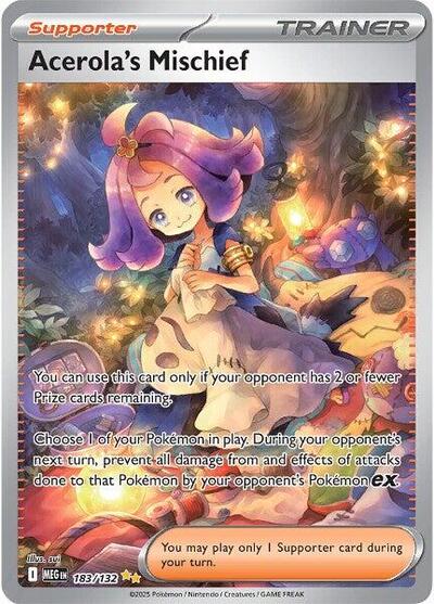 Acerola's Mischief - 183 (ME01: Mega Evolution) Near Mint Holofoil