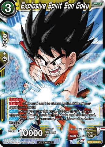 Explosive Spirit Son Goku (Championship Selection Pack 2023 Vol.2) (Silver Foil) (BT3-088) [Tournament Promotion Cards]