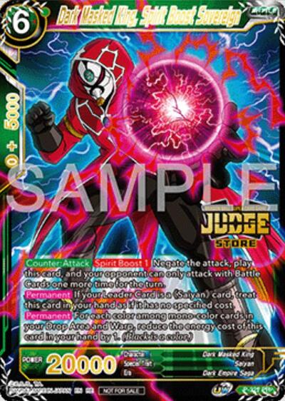 Dark Masked King, Spirit Boost Sovereign (Judge Pack Vol.16) (Store) (Judge Promotion Cards) Near Mint Foil