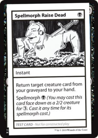 Spellmorph Raise Dead (Édition 2021) [Mystery Booster Playtest Cards] 