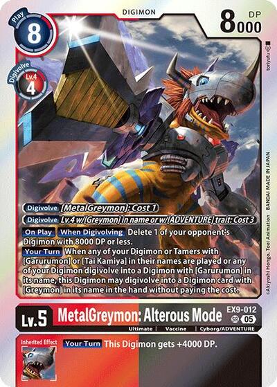 MetalGreymon: Alterous Mode (Versus Monsters) Near Mint Foil