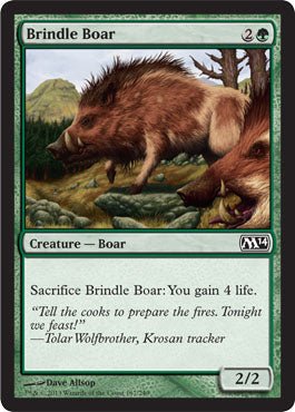 Brindle Boar (Magic 2014 Core Set) Near Mint - Nick Nack's Full Frontal Attack