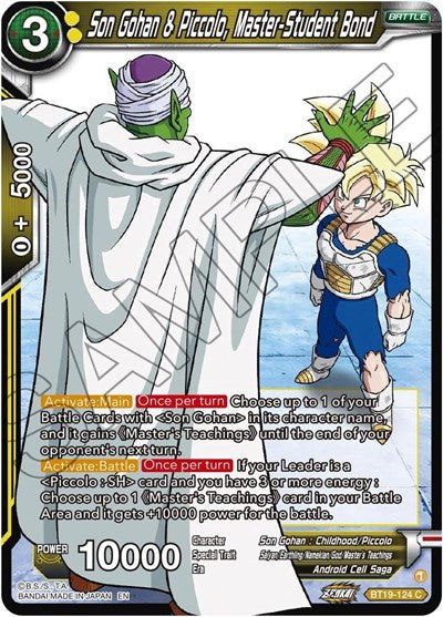 Son Gohan and Piccolo, Master-Student Bond (Fighter's Ambition) Near Mint