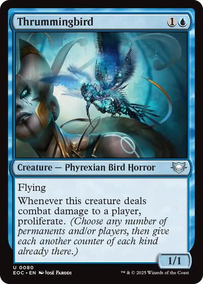 Thrummingbird (Commander: Edge of Eternities) Near Mint - Nick Nack's Full Frontal Attack