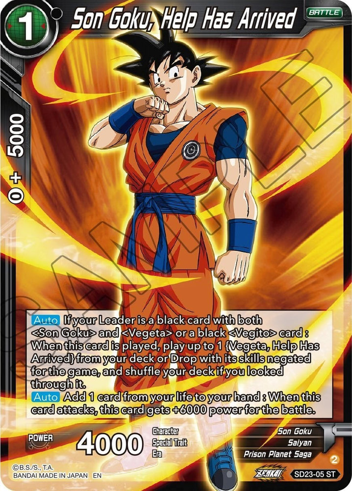 Son Goku, Help Has Arrived (SD23-05) [Critical Blow]
