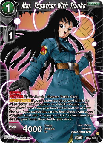 Mai, Together With Trunks (SD23-03) [Critical Blow]