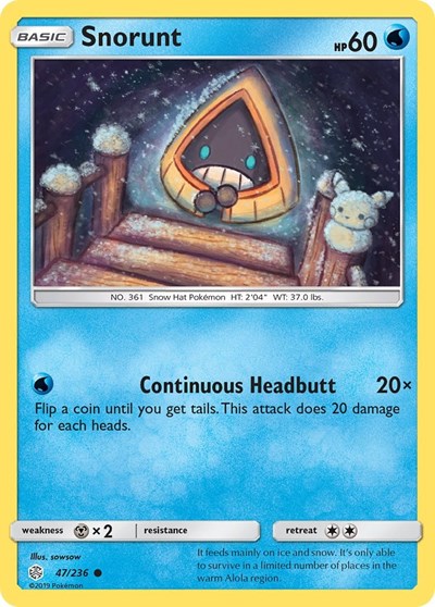Snorunt (SM - Cosmic Eclipse) Near Mint