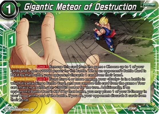 Gigantic Meteor of Destruction (BT22-060) [Critical Blow]