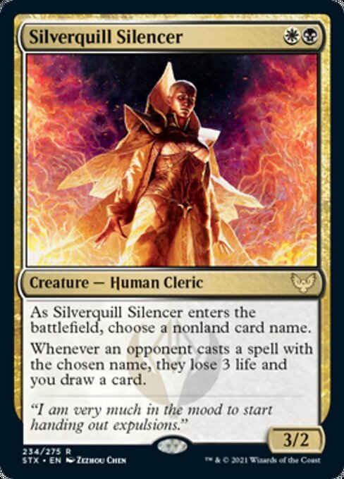 Silverquill Silencer (Strixhaven) Near Mint - Nick Nack's Full Frontal Attack