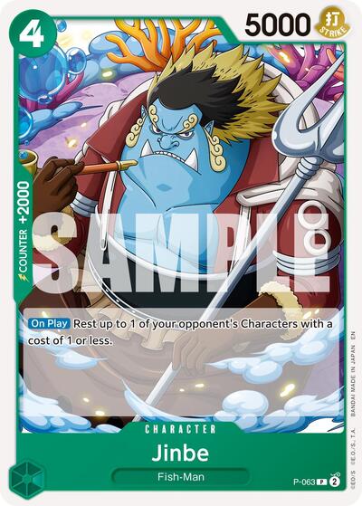 Jinbe P - 063 (Reprint) (Premium Booster - The Best - Vol. 2) Near Mint - Nick Nack's Full Frontal Attack