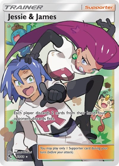 Jessie & James (Full Art) (Hidden Fates) Near Mint Holofoil