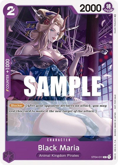Black Maria (Tournament Pack Vol. 2) (One Piece Promotion Cards) Near Mint - Nick Nack's Full Frontal Attack