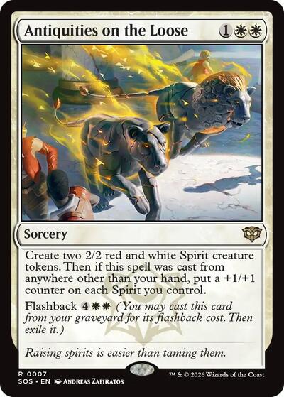 Antiquities on the Loose (Secrets of Strixhaven) Near Mint Foil - Nick Nack's Full Frontal Attack