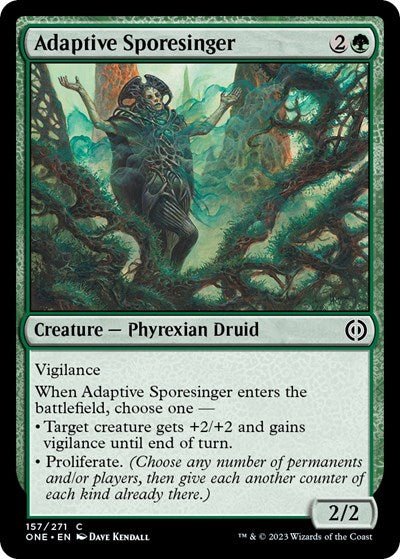 Adaptive Sporesinger (Phyrexia: All Will Be One) Near Mint - Nick Nack's Full Frontal Attack