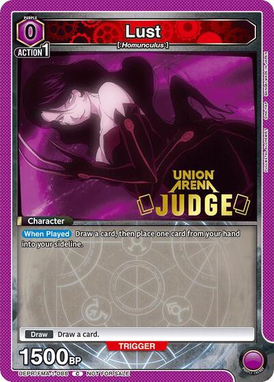 Lust (Judge Pack) (Union Arena Promotion Cards) Near Mint Foil