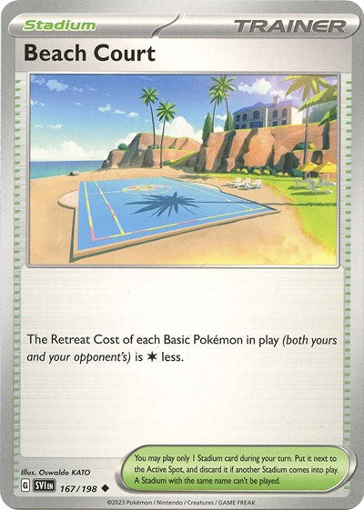 Beach Court (Scarlet and Violet: Base Set) Near Mint