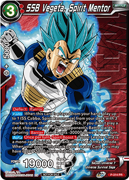 SSB Vegeta, Spirit Mentor (Winner Stamped) (P-314) [Cartes de promotion de tournoi] 