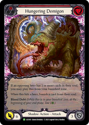 Hungering Demigon (Red) [LGS165] (Promo)  Rainbow Foil