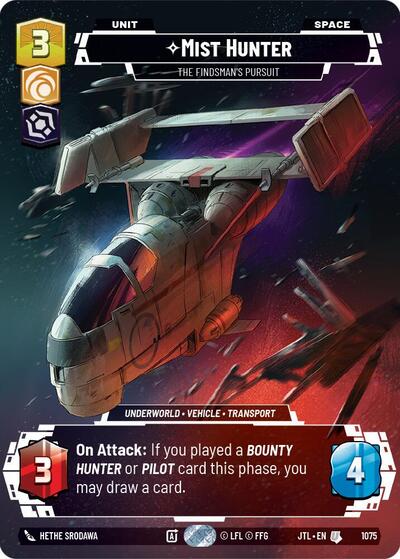 Mist Hunter The Findsman's Pursuit (Prestige Foil) (Jump to Lightspeed) Near Mint Foil - Nick Nack's Full Frontal Attack
