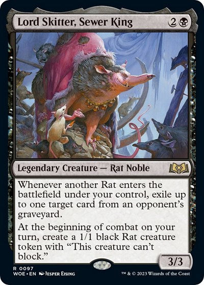 Lord Skitter, Sewer King (Wilds of Eldraine) Near Mint Foil
