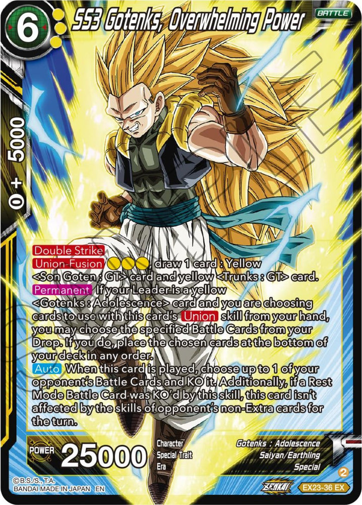 SS3 Gotenks, Overwhelming Power (EX23-36) [Ultimate Deck 2023]