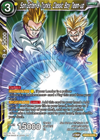 Son Goten & Trunks, Classic Boy Team-up (EX23-33) [Ultimate Deck 2023]